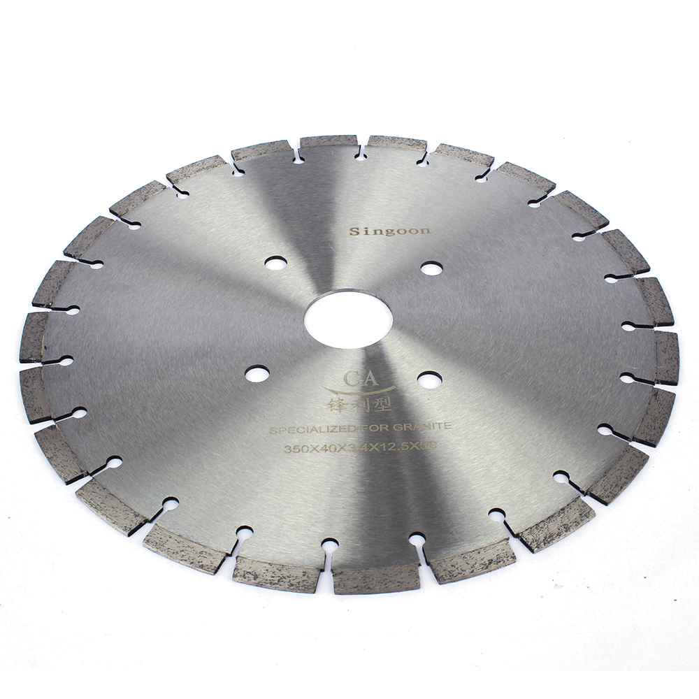 Disco de corte de diamante de corte afilado de 350 mm Uso en húmedo de granito